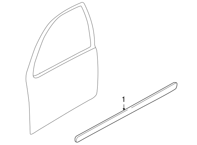 Body Side Molding (Unpainted) 1j4853515ggru