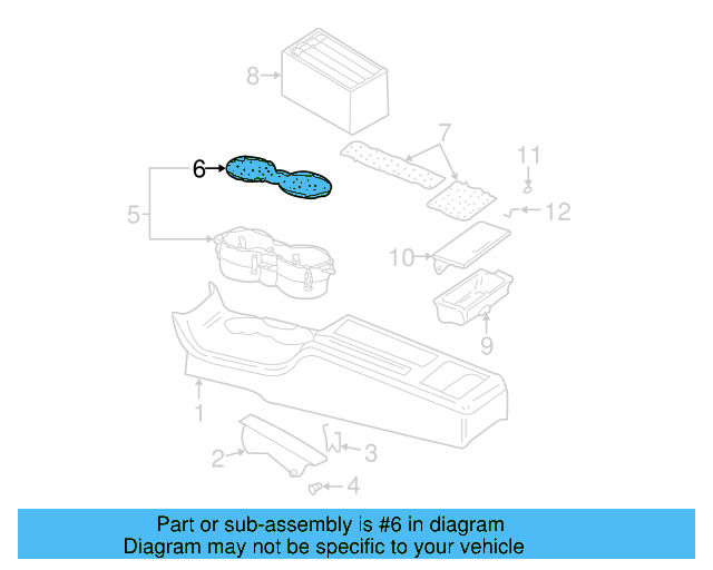 Ashtray 3B0-857-961-AC-7DE