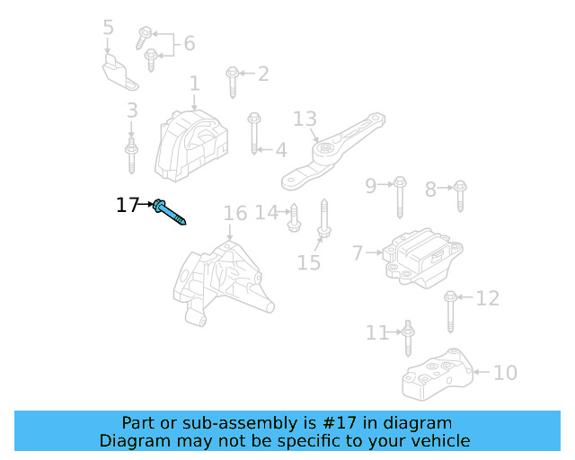 Gear Assembly Mount Bolt N-105-524-02 - View 105