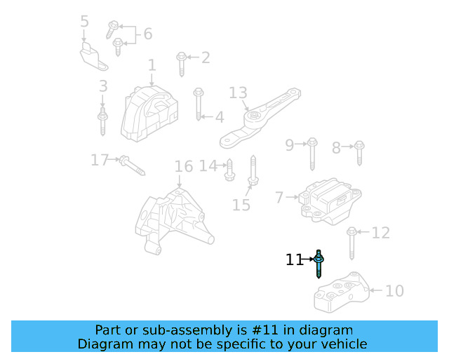 Trans Mount Bracket Stud N-911-270-01 - View 15