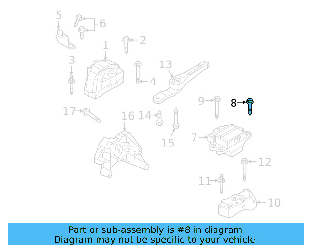 Trans Mount Bracket Stud N-911-270-01 - View 9