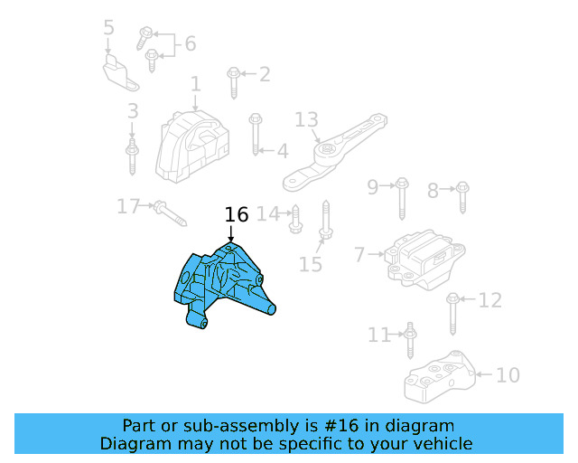 Support Bracket 06K-199-207-A - View 11