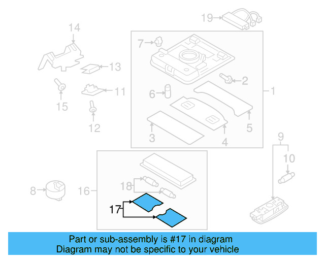O'head Lamp Lens 6Q0-947-125-D - View 5