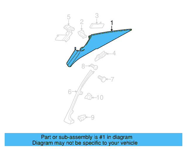 Lower Quarter Trim 3C9-867-766-B-9B9 - View 8