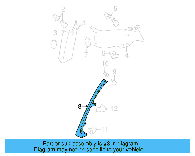 Body A 3B0-867-334 - View 61