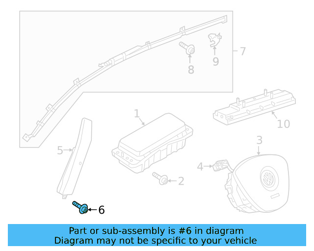 Ft Seat Air Bag Bolt N-907-912-01 - View 4
