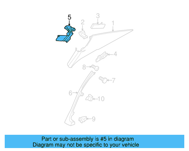 Retaining Bracket 3C5-880-615-B - View 3
