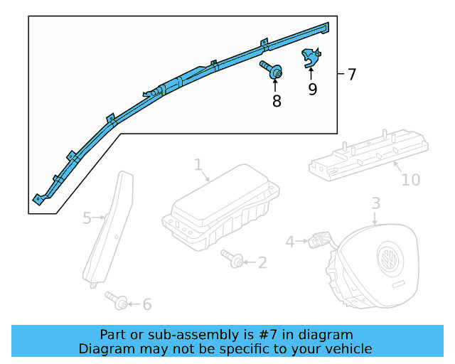Head Air Bag 3G1-880-742-G - View 3