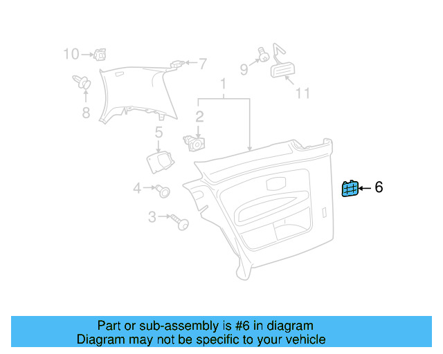 Speaker Grille 5K0-868-159-A-82V - View 12