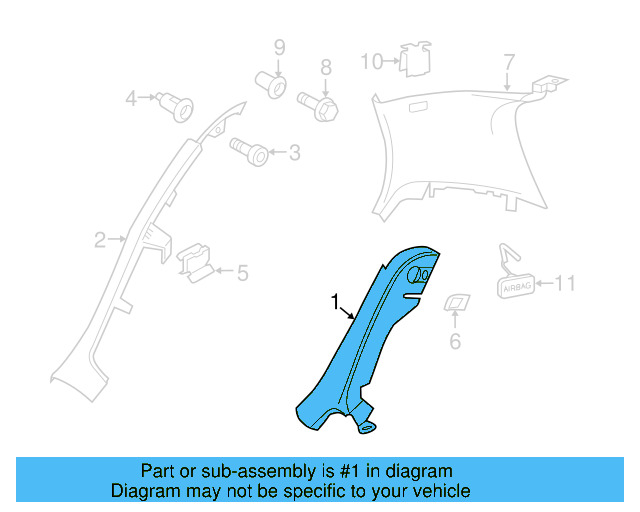 Upper Quarter Trim 1K3-867-288-G-82V - View 7