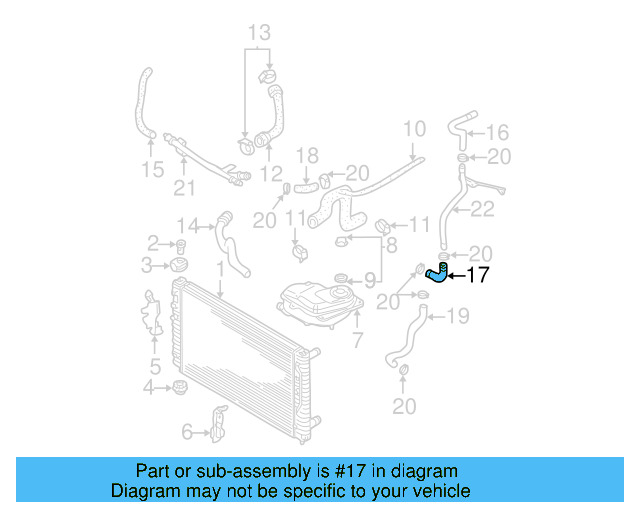 Engine Coolant Hose 078-121-096-AK