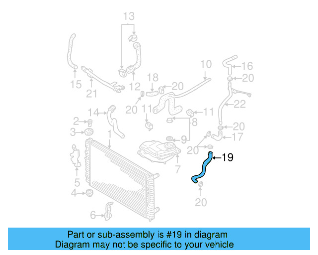 Engine Coolant Hose 078-121-058-AT
