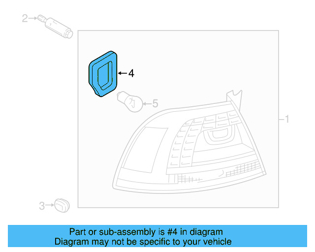 Tail Lamp Assembly Gasket 7P6-945-192 - View 10