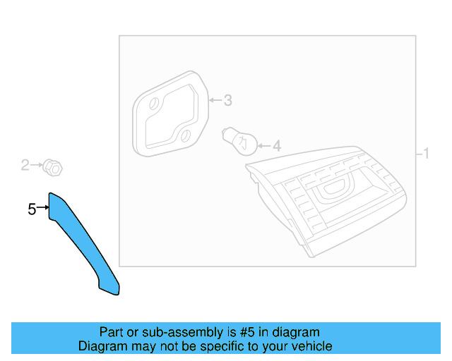 Side Trim 7P6-945-311-9B9 - View 13