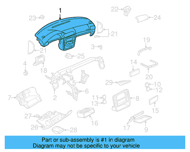 Instrument Panel 3B1-857-002-BQ-NAB