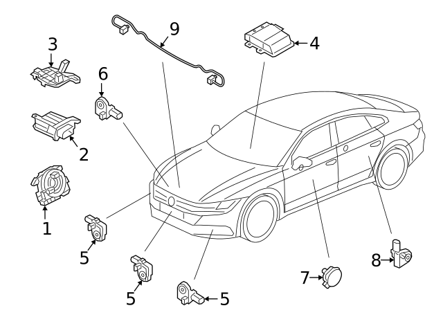 Air Bag Occupant Sensor Bracket 5NA-959-730