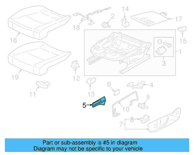 Adjust Lever 5G0-881-092-A - View 7