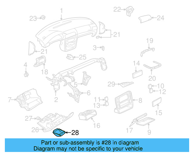 Storage Tray 3B0-857-058-2AQ - View 2