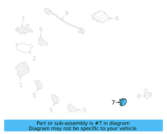 Side Impact Sens 3Q0-959-354-A - View 8