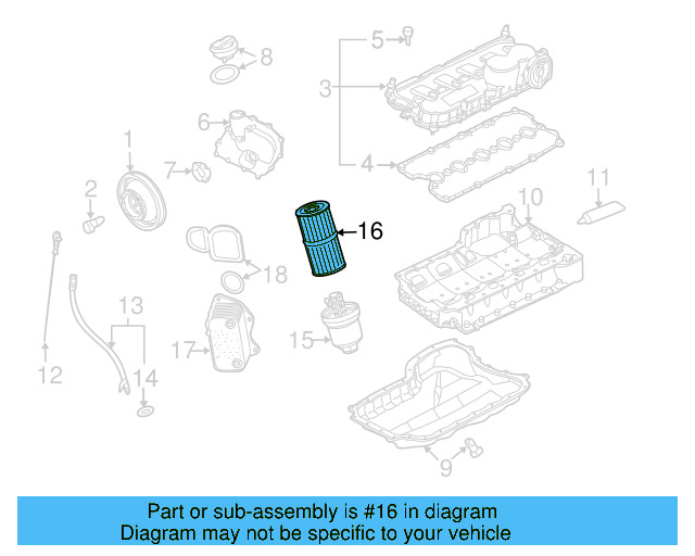 Oil Filter 06D-115-562 - View 38
