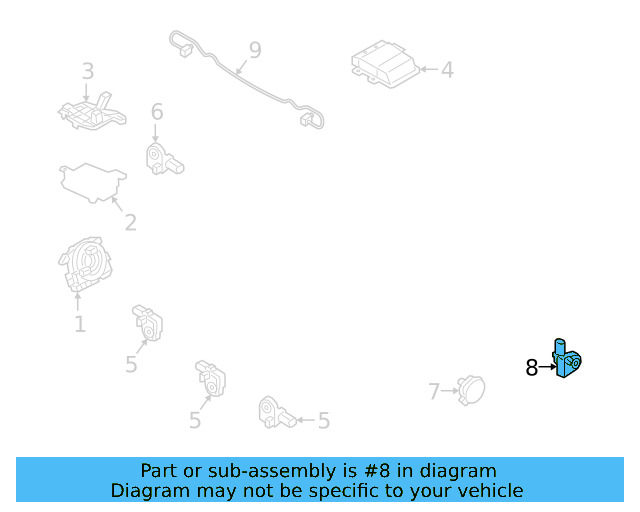 Side Impact Sens 3Q0-959-351-A - View 8