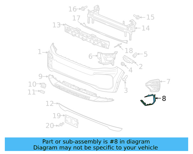 Outer Molding 3CN-853-712-2ZZ