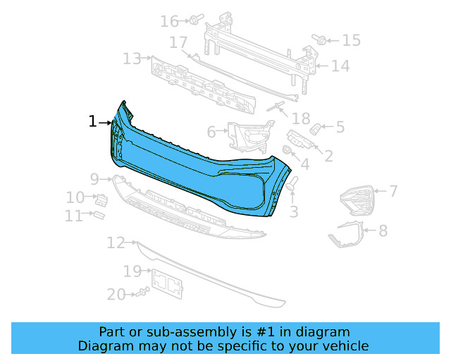 Cover (Unpainted) 3cn807221dgru