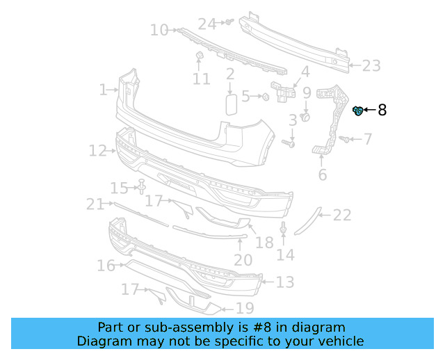 Fender Liner Nut WHT-004-694 - View 36