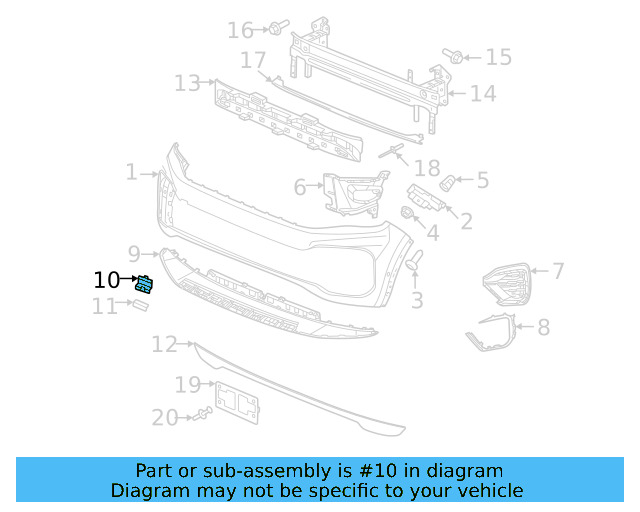 Tow Eye Cap 3CM-807-185-9B9 - View 8