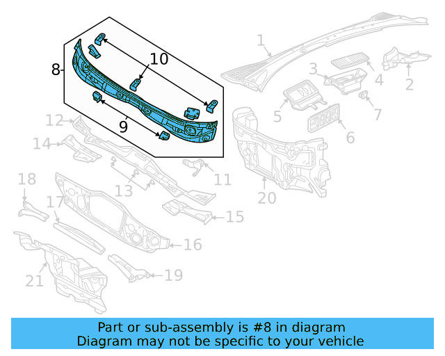 Cowl Panel 11A-802-483-A - View 2