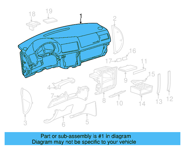 Instrument Panel 1JM-857-002-23F - View 3