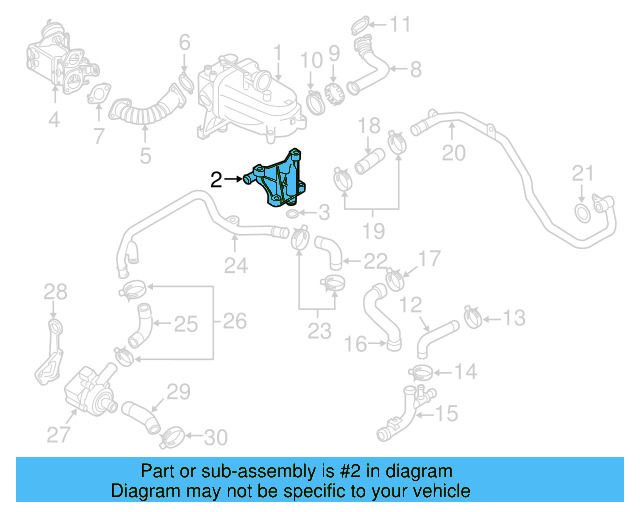Water Manifold 059-131-425-A - View 3