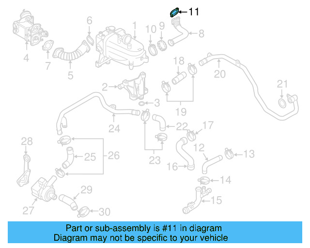 Connector Pipe Gasket 059-131-797-G - View 4