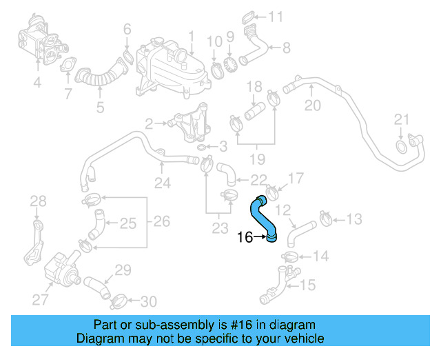 Coolant Hose 059-121-103-C