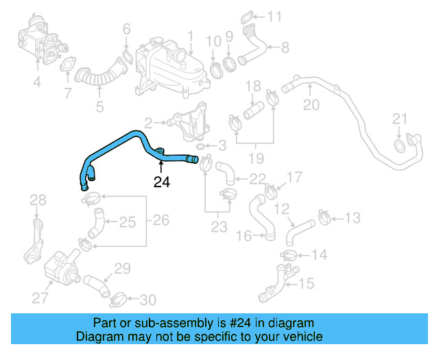Water Pipe 059-121-064-E - View 5