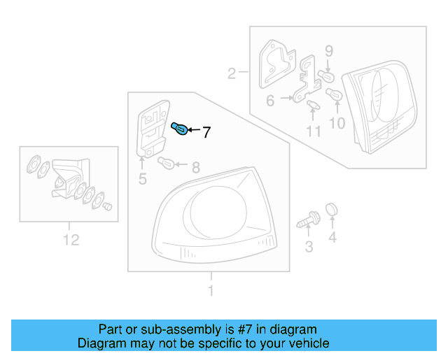 Tail Lamp Bulb N-102-510-02 - View 3