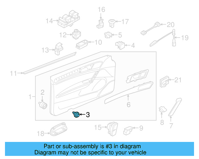 Door Trim Panel Retainer Clip 5G0-868-563 - View 77