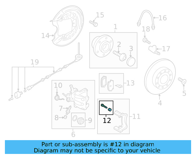 Disc Brake Caliper Pin Boot Kit 8V0-698-647 - View 27