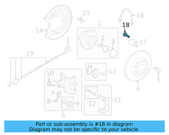 Speed Sensor Bolt N-014-740-11 - View 27
