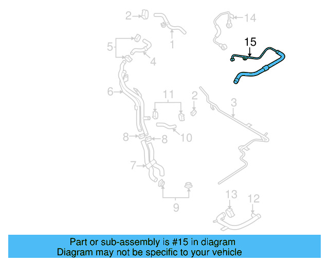 Engine Coolant Hose 06J-121-497-H - View 11