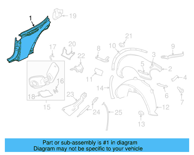 Quarter Panel 1Y0-809-604-C - View 4