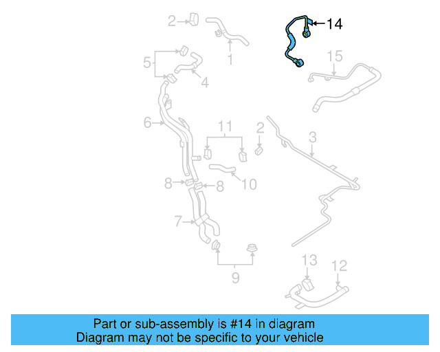 Engine Coolant Hose 06J-121-497-H - View 12