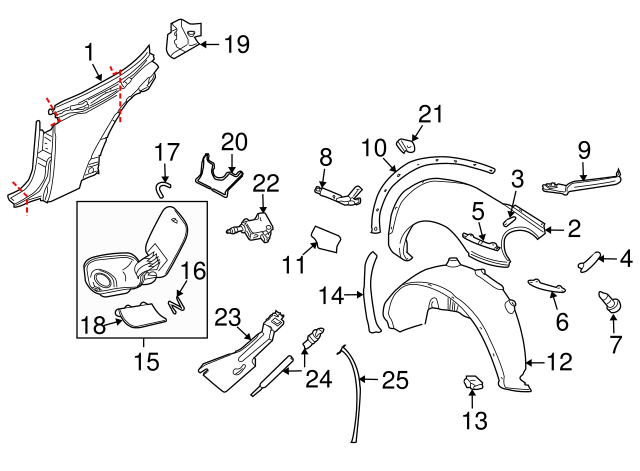 Fuel Pocket 1C0-803-481-A