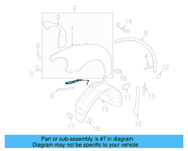 Fender Lower Bracket 1C0-810-685-F - View 14