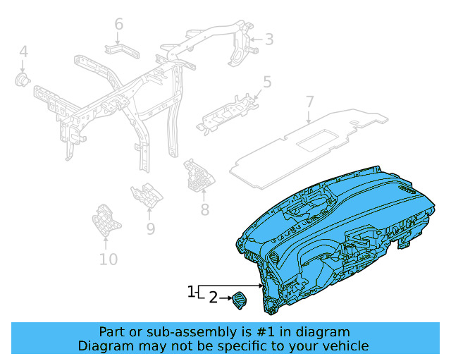 Instrument Panel 11B-857-003-E-YUR - View 2