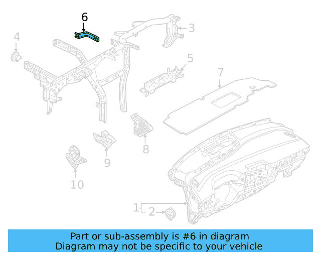 Rear Bracket 1EB-819-133 - View 2