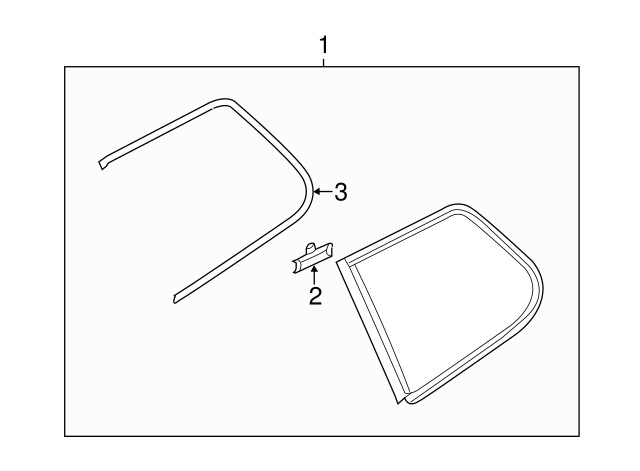 Glass Molding 7P6-853-996-7Z7