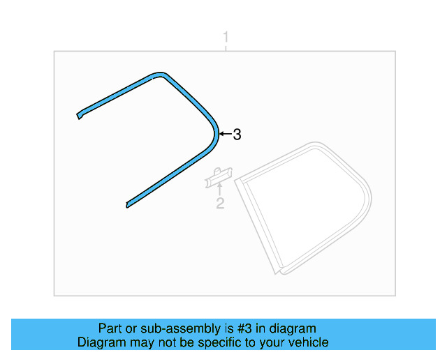 Glass Molding 7P6-853-995-7Z7 - View 2