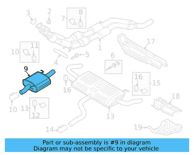 Exhaust Muffler 3QF-253-409-F - View 11
