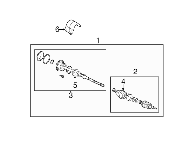 Inner Joint Assembly 1K0-498-103 - View 11